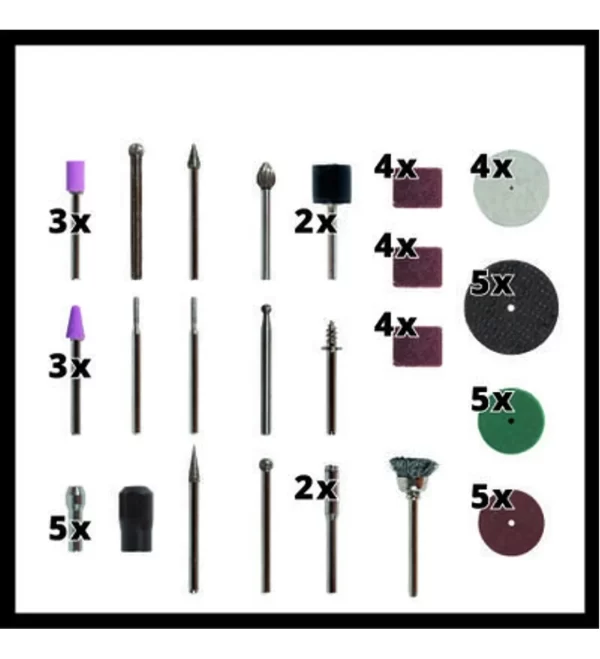 Minitorno Inalambrico Einhell + Bateria + 57 Accesorios (4419330) - Imagen 2