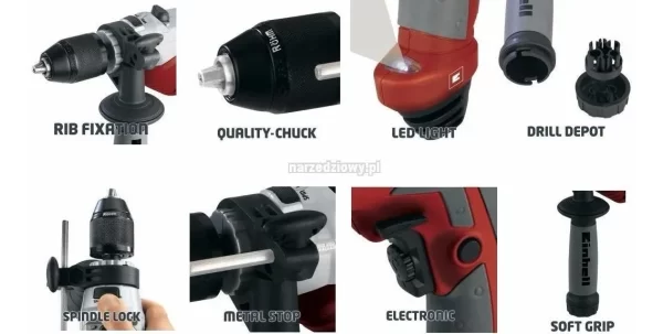 Taladro Percutor Electrico Einhell 650w 13mm Te-id 650 E. (4259735) - Imagen 4