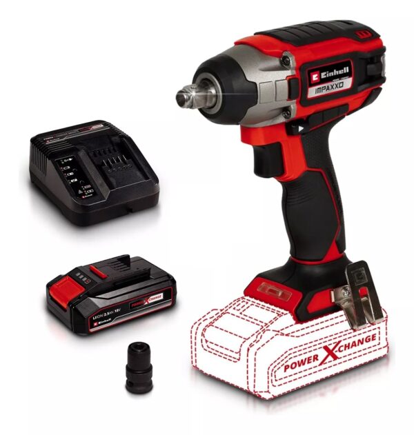 Llave De Impacto Inalambrico Impaxxo 18/230 Einhell (4510080)+ Kit 4.0