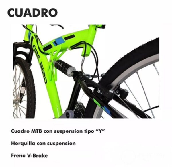 Bicicleta Mountain Bike Doble Suspensión Firebird Rod 26 18v (BIN19032) - Imagen 6