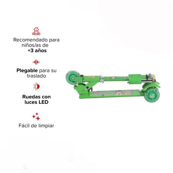 Monopatín Randers Kids Infantil Plegable 8020 - Imagen 2