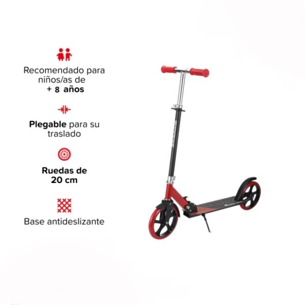 Monopatín Urbano Metal Plegable Randers Rod-8100 - Imagen 7