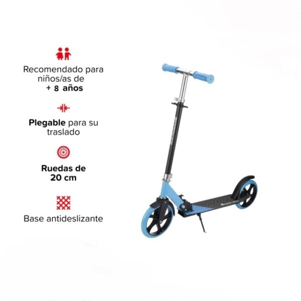 Monopatín Urbano Metal Plegable Randers Rod-8100 - Imagen 6