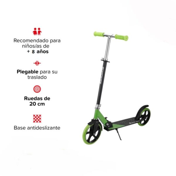 Monopatín Urbano Metal Plegable Randers Rod-8100 - Imagen 5