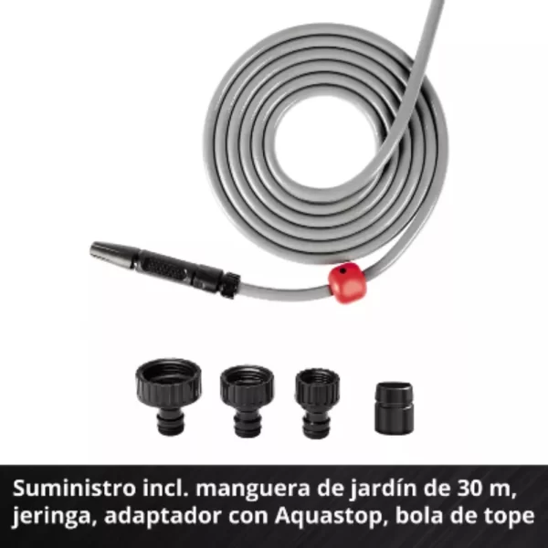 Enrollador De Manguera Inalam Einhell 18v 30mts 1/2 + Kit2.5 (4173770) - Imagen 8