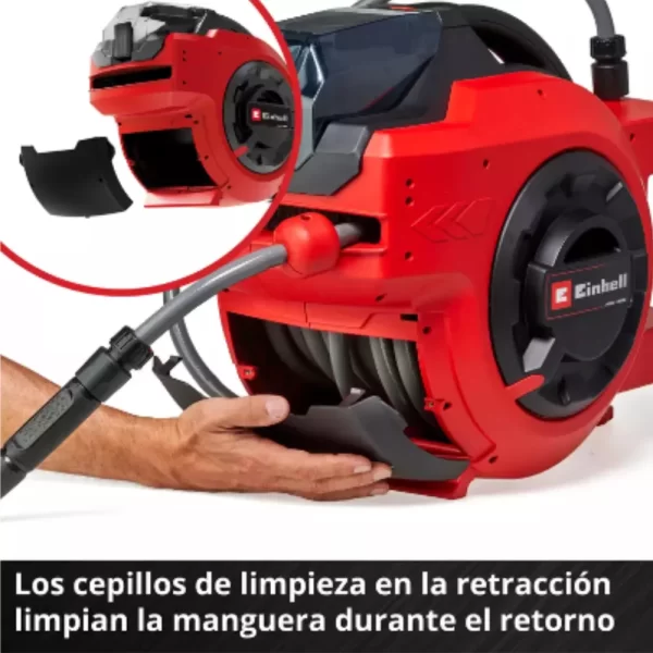 Enrollador De Manguera Inalam Einhell 18v 30mts 1/2 + Kit4.0 (4173770) - Imagen 6