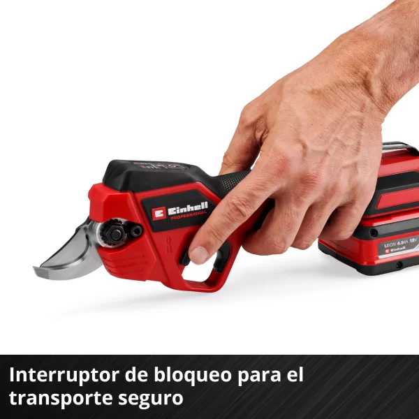 Tijera De Podar Inalambrica Einhell Brussless + Kit 4.0amp (3408320) - Imagen 6