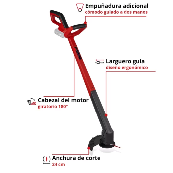 Bordeadora Inalámbrica Einhell Gc-ct 18/2411 Li P + Kit 2.5 (3411115) - Imagen 11
